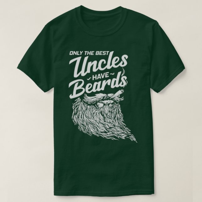 Best Uncles Have Beards design T-Shirt (Design Front)