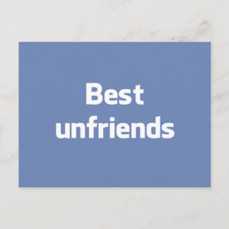 Best Unfriends Postcard