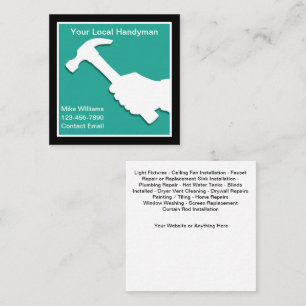 Best Unique Handyman Business Cards Design