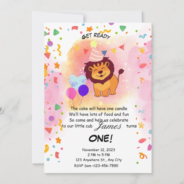 Best unique  invitation (Front)