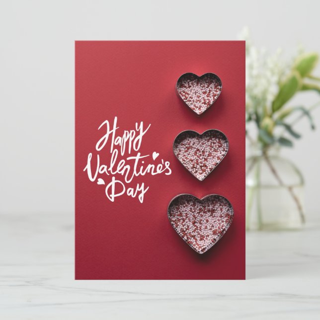 Best Valentine’s Day Card Greetings Wish Love (Standing Front)