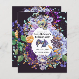 Best Value HALLOWEEN Invite Skulls Pumpkins Budget