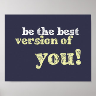 "Best version of you" inspirational poster