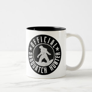 Best Version - OFFICIAL Sasquatch Hunter Design Two-Tone Coffee Mug