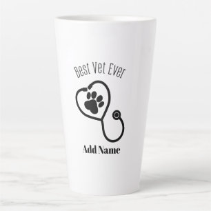 Best Vet Ever Veterinary Technician Animal Doctor Latte Mug