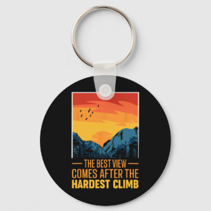 Best View Comes After The Hardest Climb Mountain C Key Ring