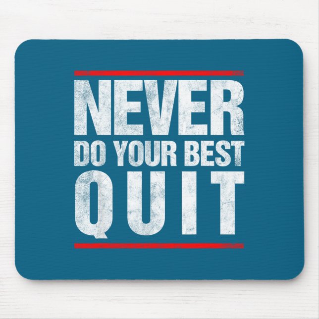 Best Vintage Quit Mouse Pad (Front)