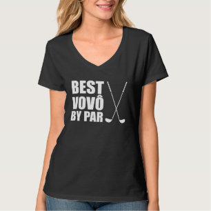 Best Vovo By Par Portuguese Grandpa Golfer Pun T-Shirt