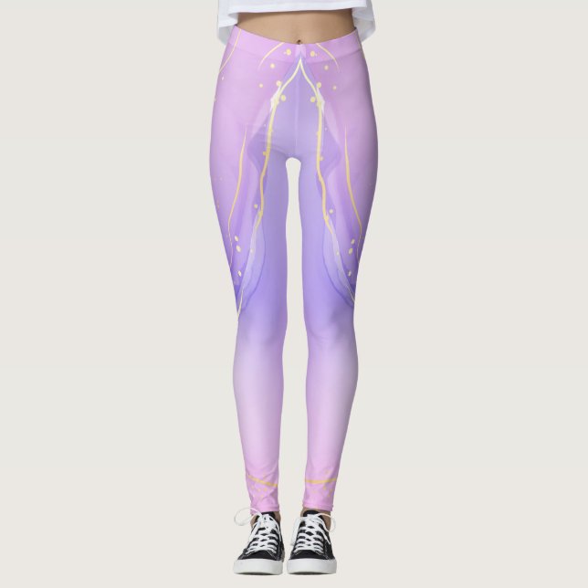 Best Watercolor Leggings for Artistic Expression (Front)