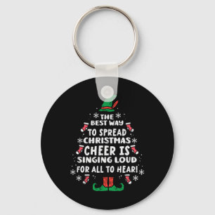 Best Way To Spread Christmas Cheer Fun Xmas Women Key Ring