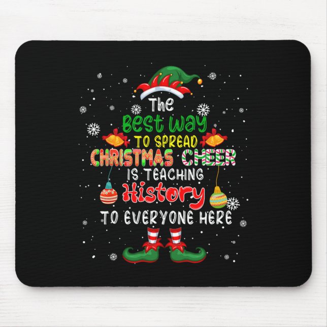 Best Way To Spread Christmas Cheer Is Teaching His Mouse Pad (Front)