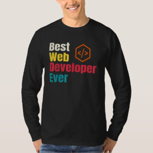 Best Web Developer Website Programmer Coder Comput T-Shirt