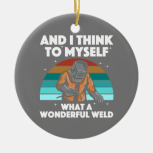 Best Welding Art Men Women Arc Welder Pipeliner Ir Ceramic Tree Decoration