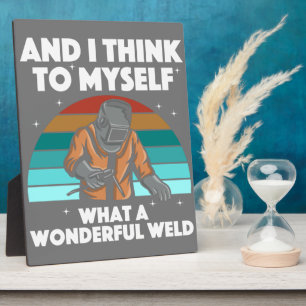 Best Welding Art Men Women Arc Welder Pipeliner Ir Plaque