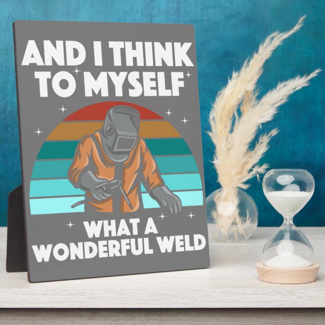 Best Welding Art Men Women Arc Welder Pipeliner Ir Plaque (Side)