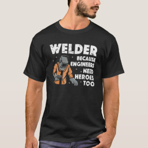Best Welding Men Dad Migtig Welder Metal Workers T-Shirt