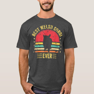 Best Welsh Corgi Ever Retro Funny Cute Corgi Dog  T-Shirt