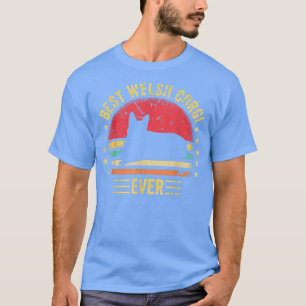 Best Welsh Corgi Ever Retro Funny Cute Corgi Graph T-Shirt