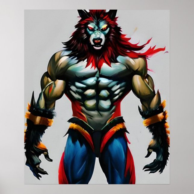 Best Werewolf Digital Art for Download and Print  (Front)