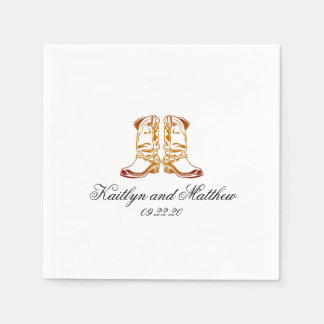 Best Western Dark Brown Wedding Napkin
