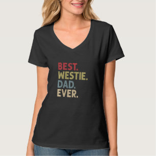 Best Westie Dad Ever  For Men West Highland Terrie T-Shirt