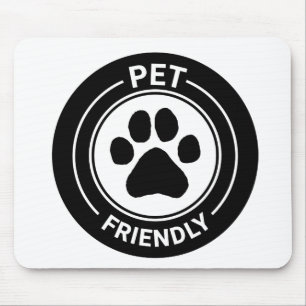Best Westie Pet Friendly Drawn Paw - Black Mouse Pad