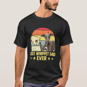 Best Whippet Dad Ever Retro Vintage Father Day T-Shirt