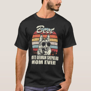 Best White German Shepherd Mum Ever Vintage Retro T-Shirt