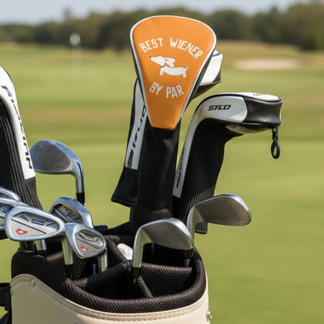 Best Wiener by Par Punny Dachshund Golf Head Cover (Best Wiener by par funny dachshund golf head cover gift)