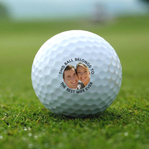 Best Wife Ever Photo Golf Balls