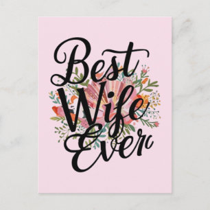Best wife ever  postcard