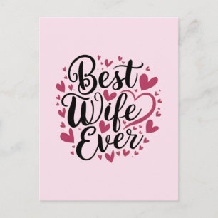 Best wife ever  postcard