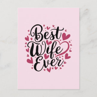 Best wife ever  postcard