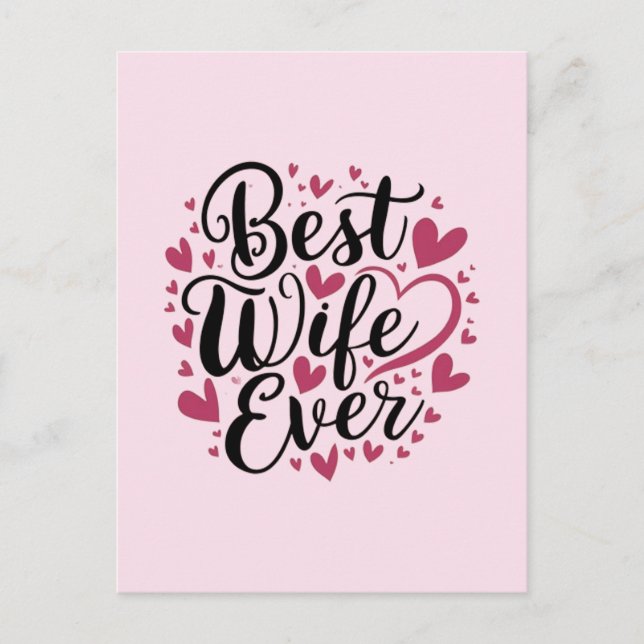 Best wife ever  postcard (Front)