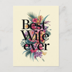 Best wife ever postcard