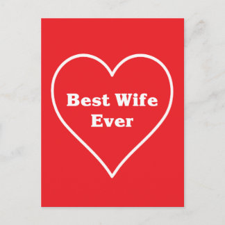 Best wife ever postcard