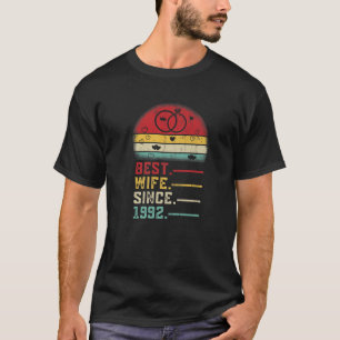 Best Wife Since 1992 Wedding Graphic Her 30Th Anni T-Shirt