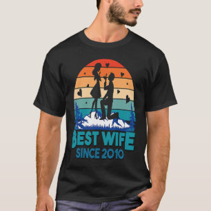 Best Wife Since 2010 Epic Vintage 10th Wedding Ann T-Shirt