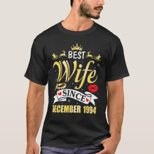 Best Wife Since December 1990 Happy Married 32 Yea T-Shirt