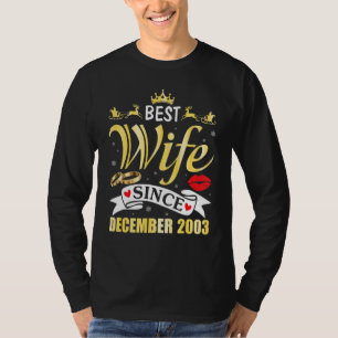Best Wife Since December 1999 Happy Married 23 Yea T-Shirt
