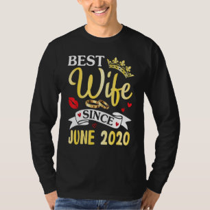 Best Wife Since June 2020 Happy Married Anniversar T-Shirt