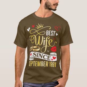 Best Wife Since September 1991 Happy Marry 31 Year T-Shirt