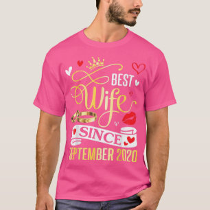 Best Wife Since September 2020 Happy Marry 2 Years T-Shirt