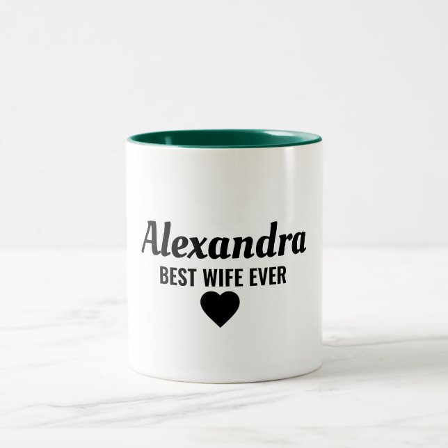 Best Wife Two-Tone Coffee Mug (Center)