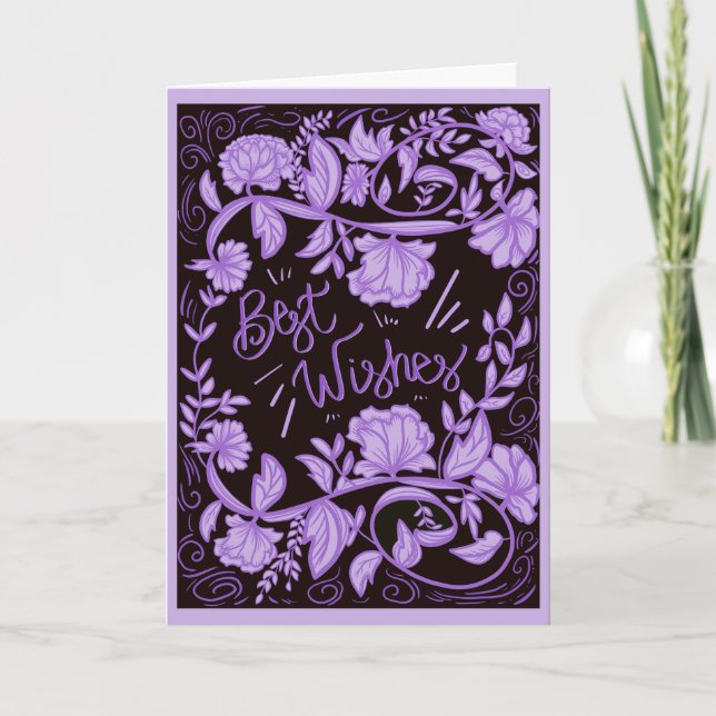 Best Wishes Congratulations Celebratory Card (Front)