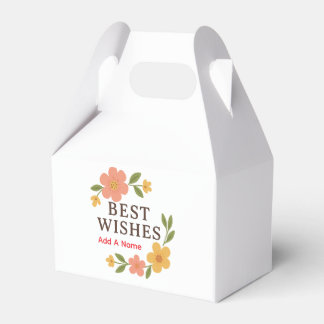 Best Wishes Elegant Favor Box