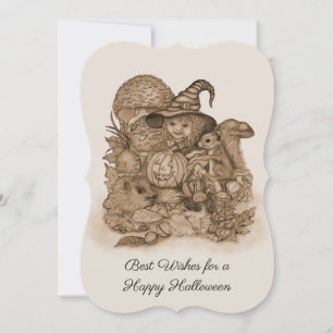 Best Wishes for a Happy Halloween Invitation