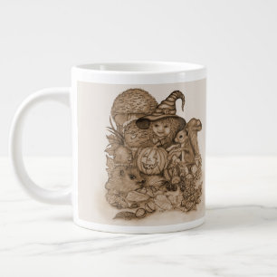 Best Wishes for a Happy Thanksgiving Large Coffee Mug