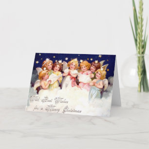 Best Wishes for a Merry Christmas Holiday Card