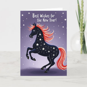 Best Wishes For New Years Star Card